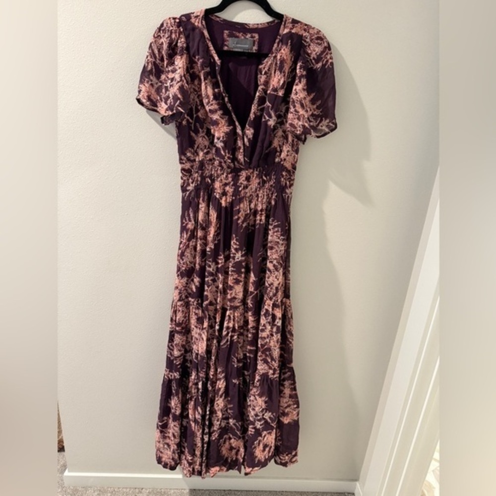 Floral Purple Maxi Dress
